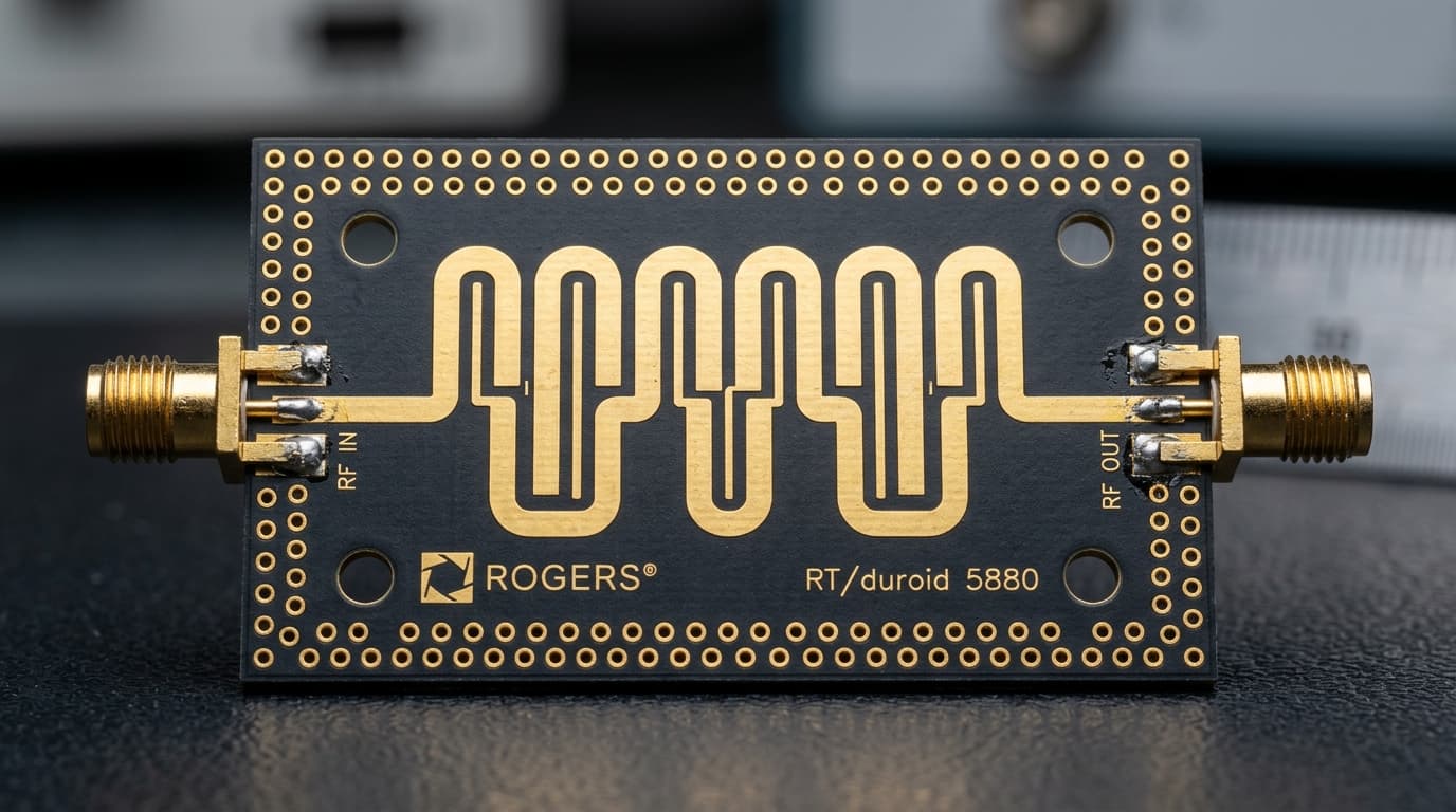 Band-Pass Filter (Coupled-Line / SIW)